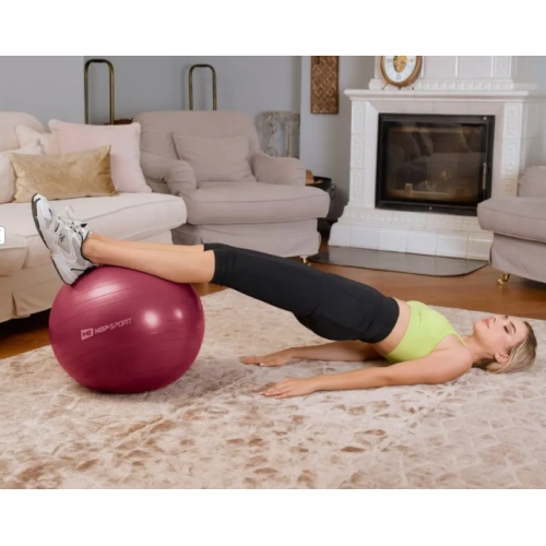 Фітбол  Hop-Sport 45cm HS-R045YB plump  + насос - фото №4
